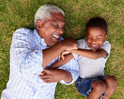 Healthy Ageing Grandparent and Child