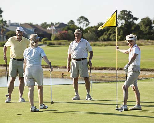 Healthy Ageing Playing Golf